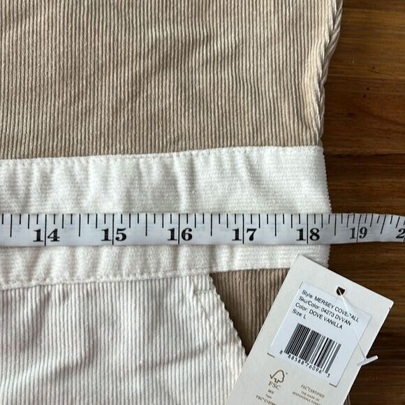 Brixton Mersey Coverall Jumpsuit Corduroy Colorblock NWT Size L - Picture 13 of 16